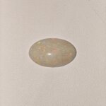 Natural Australian Fire Opal white oval cabochon gemstone OP-009 from Australia