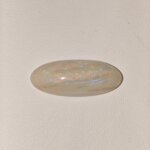 Natural Australian Fire Opal white oval cabochon gemstone OP-021 from Australia
