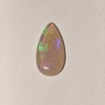 Natural Australian Fire Opal white pear gemstone OP-029 from Australia
