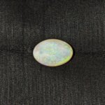 Natural Australian Fire Opal white oval gemstone OPA-002 from Australia
