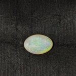 Natural Australian Fire Opal white oval gemstone OPA-002 from Australia