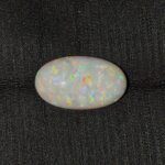 Natural Australian Fire Opal white oval gemstone OPA-003 from Australia