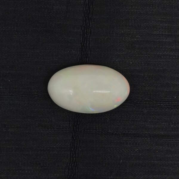 Natural Australian Fire Opal white oval gemstone OPA-004 from Australia