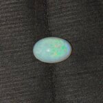 Natural Australian Fire Opal white oval gemstone OPA-005 from Australia
