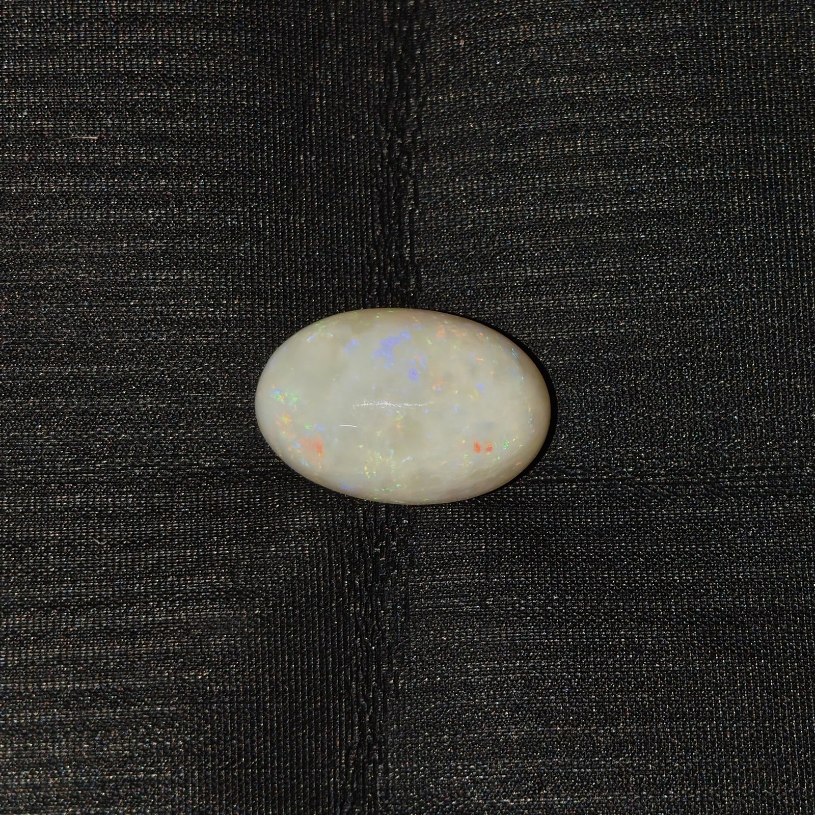 Natural Australian Fire Opal White Oval Gemstone OPA-001 Natural Australian Fire Opal white oval gemstone OPA-001 from Australia