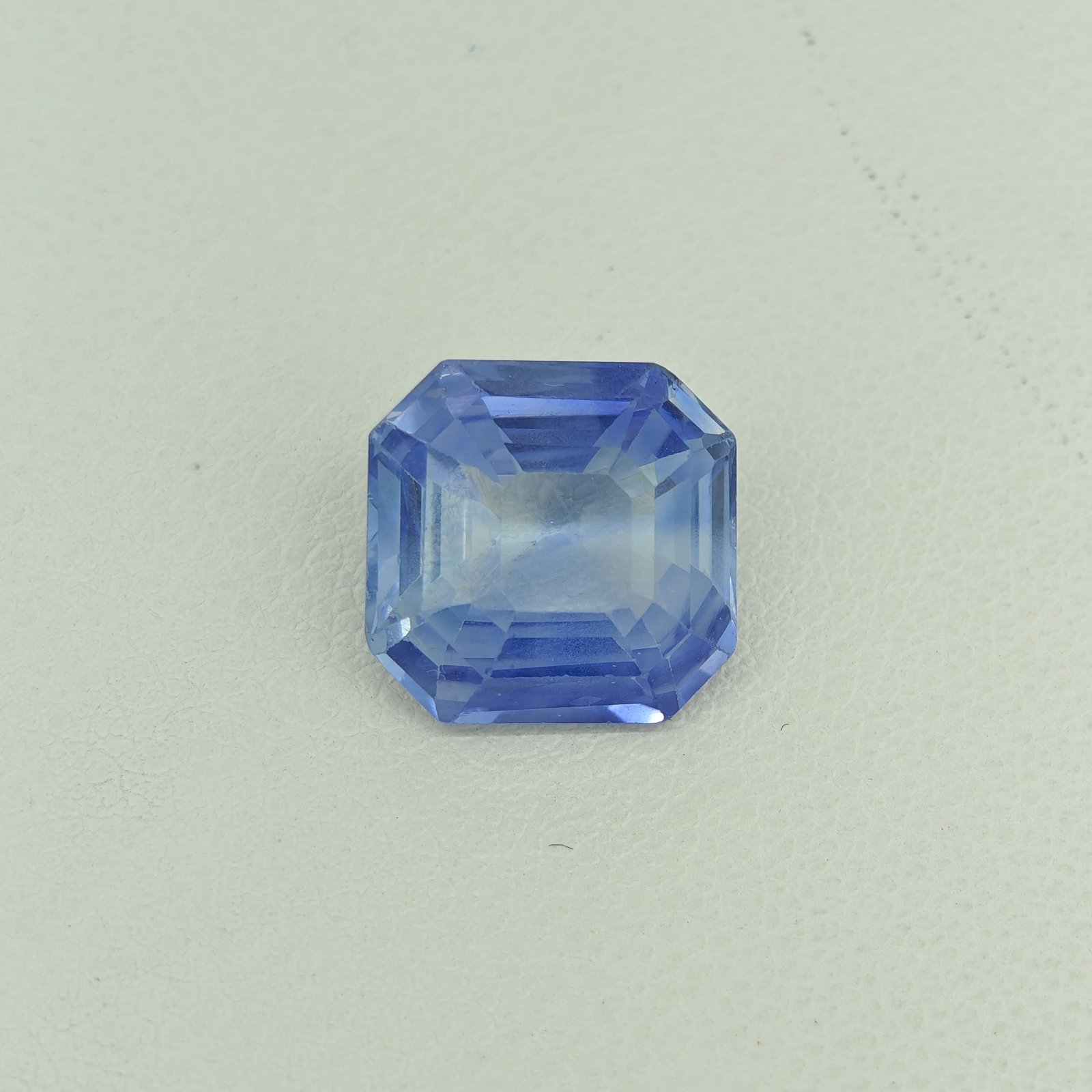 Natural Ceylon Blue Sapphire blue Asscher gemstone S-05 from Sri Lanka