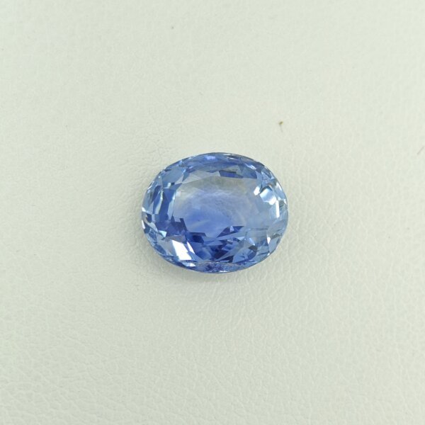 Natural Ceylon Blue Sapphire blue oval gemstone S-07 from Sri Lanka