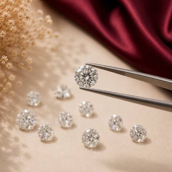 Loose CVD Diamond featuring exceptional clarity, brilliant sparkle, and precise faceting with a luxurious diamond-like appearance.