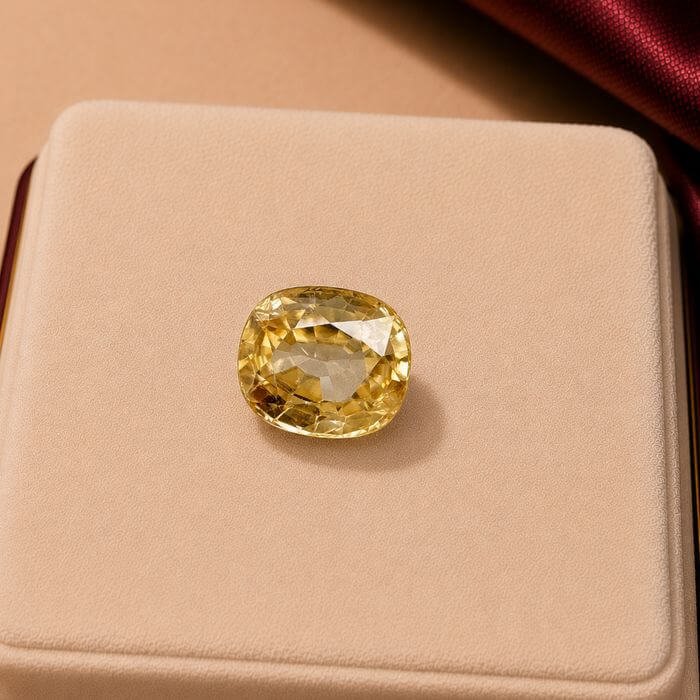 Loose Zircon Gemstone featuring brilliant natural sparkle, exceptional clarity, and refined faceting with radiant luminous beauty.