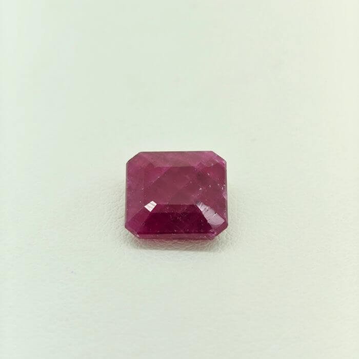 Natural Ruby gemstone featuring rich crimson red hues with exceptional clarity and radiant polished brilliance.