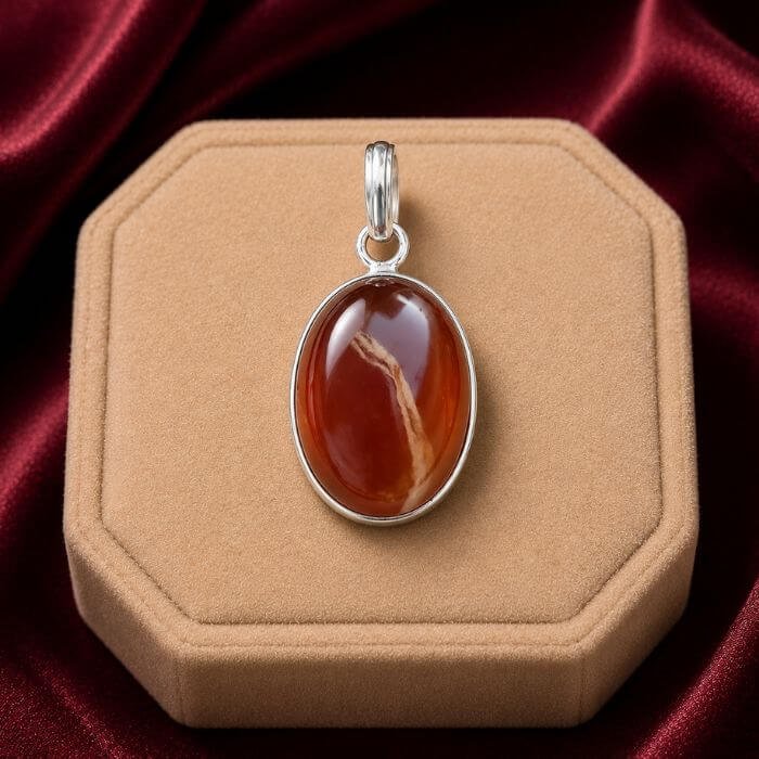 Red Onyx Pendants featuring rich red onyx gemstones set in elegant pendant designs with polished luxurious detailing.