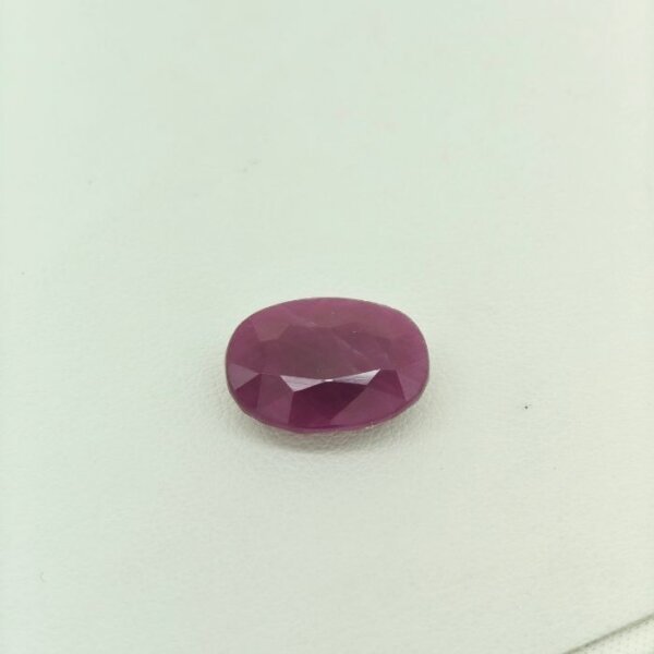 Ruby RUB-024 Ruby RUB-024 featuring a vibrant natural ruby gemstone with deep crimson red hues, exceptional clarity, and radiant polished brilliance.