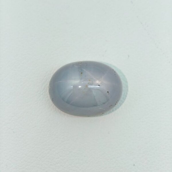 Natural Star Blue Sapphire Oval Cabochon Gemstone with Natural Star Effect