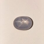 Natural Star Blue Sapphire Oval Cabochon Gemstone with Natural Star Effect