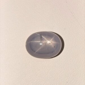 Natural Star Blue Sapphire Oval Cabochon Gemstone with Natural Star Effect