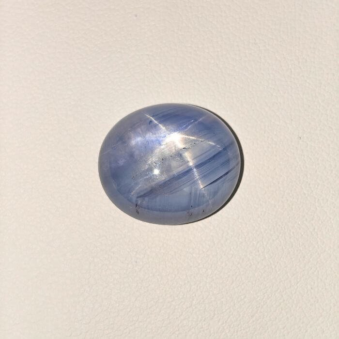 Natural Star Blue Sapphire Oval Cabochon Loose Gemstone