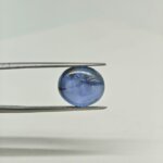 Natural Star Blue Sapphire ST-005 is a certified loose gemstone showcasing a beautiful six-rayed star effect (asterism), rich blue color, and smooth cabochon finish. Ideal for custom rings, pendants, bracelets, gemstone collections, and astrological purposes.