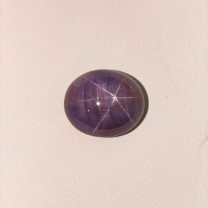 Natural Star Ruby Oval Cabochon Gemstone with Six-Rayed Star Effect Certified Loose Stone