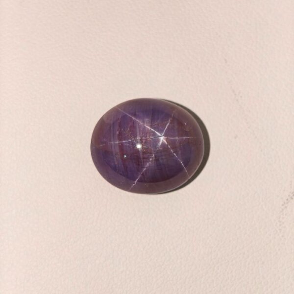 Natural Star Ruby Oval Cabochon Gemstone with Six-Rayed Star Effect Certified Loose Stone