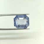 Natural & Certified Ceylon Blue Sapphire – Certified Asscher Cut Blue Sapphire Gemstone - Image 3