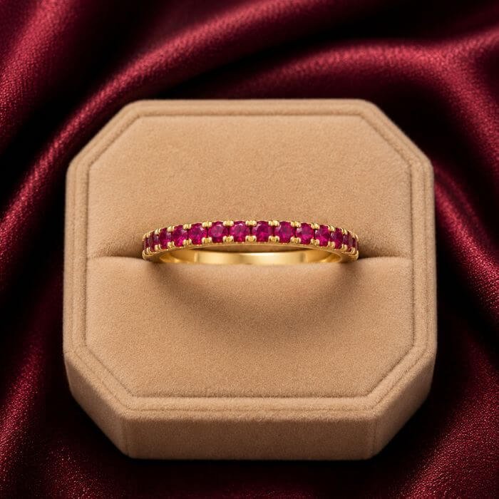 Stackable Ring featuring a sleek minimalist band design crafted for elegant layering and modern everyday styling.