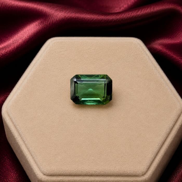 Tourmaline gemstone featuring vibrant natural colors with exceptional clarity and radiant polished brilliance.