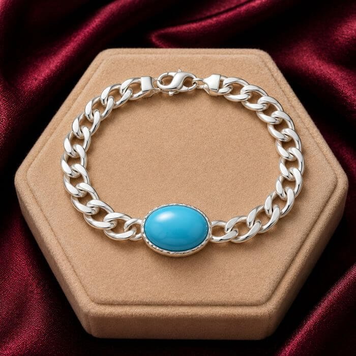 Turquoise Bracelets featuring vibrant turquoise gemstones with natural blue-green hues crafted into elegant bracelet designs.