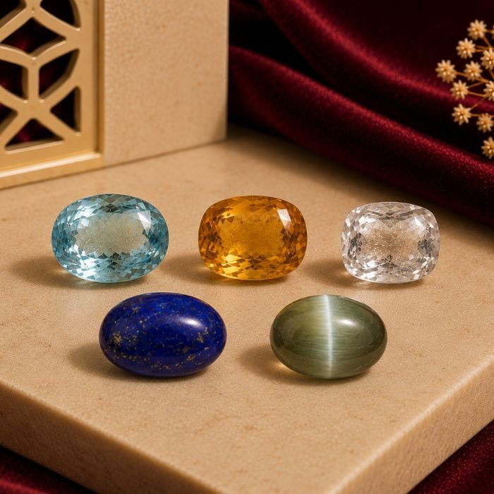 Buy Certified Upratna Gemstones | Cat's Eye, Amethyst, Citrine, Blue Topaz, Garnet, Peridot, Iolite, Turquoise & More