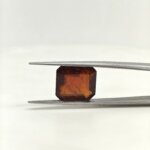 Natural African Hessonite Garnet – Genuine Radiant Cut Gomed Gemstone - Image 3