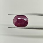 Natural African Ruby 6.30 Carat Oval Cut Lab Certified Ruby | Genuine Manik Gemstone - Image 5
