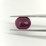 Natural African Ruby 6.30 Carat Oval Cut Lab Certified Ruby | Genuine Manik Gemstone - Image 4