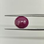 Natural African Ruby 5.45 Carat Oval Cut Lab Certified Ruby Gemstone | Premium Manik - Image 4