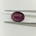 Natural African Ruby 7.35 Carat Oval Cut Lab Certified Ruby Gemstone | Premium Manik Stone - Image 4