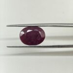 Natural African Ruby 7.35 Carat Oval Cut Lab Certified Ruby Gemstone | Premium Manik Stone - Image 5