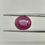 Natural African Ruby 5.45 Carat Oval Cut Lab Certified Ruby Gemstone | Premium Manik - Image 3