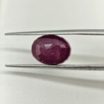 Natural African Ruby 6 Carat Oval Cut Lab Certified Ruby Gemstone | Premium Manik Stone - Image 4