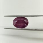 Natural African Ruby 6 Carat Oval Cut Lab Certified Ruby Gemstone | Premium Manik Stone - Image 3