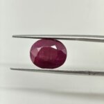 Natural African Ruby 6.25 Carat Oval Cut Lab Certified Ruby | Genuine Manik Gemstone - Image 5