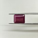 Buy Natural African Ruby 6.15 Carat Emerald Cut | Lab Certified Manik Stone - Image 5
