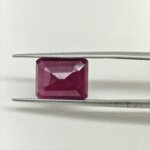 Buy Natural African Ruby 6.15 Carat Emerald Cut | Lab Certified Manik Stone - Image 4