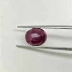 Natural African Ruby 5.95 Carat Oval Cut Lab Certified Ruby Gemstone | Genuine Manik - Image 4