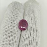 Natural African Ruby 5.95 Carat Oval Cut Lab Certified Ruby Gemstone | Genuine Manik - Image 2