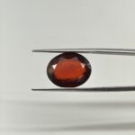 Natural & Certified African Hessonite Garnet – Finest Oval Cut Gomed Stone - Image 3