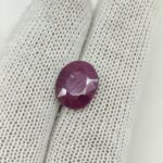 Natural African Ruby 9.60 Carat Oval Cut Lab Certified Ruby Gemstone | Premium Manik Stone - Image 2