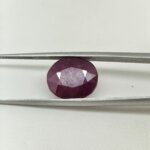 Natural African Ruby 9.60 Carat Oval Cut Lab Certified Ruby Gemstone | Premium Manik Stone - Image 3