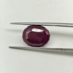 Natural African Ruby 7.20 Carat Oval Cut Lab Certified Ruby Gemstone | Premium Manik Stone - Image 4