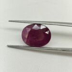 Natural African Ruby 7.20 Carat Oval Cut Lab Certified Ruby Gemstone | Premium Manik Stone - Image 3