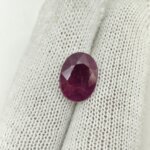 Natural African Ruby 7.20 Carat Oval Cut Lab Certified Ruby Gemstone | Premium Manik Stone - Image 2