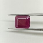 Natural African Ruby 6.65 Carat Emerald Cut Lab Certified Ruby Gemstone | Premium Manik - Image 5
