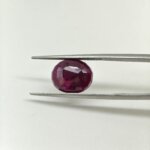 CertifiedAfrican Ruby 6.25 Carat Oval Cut Lab Certified Ruby Gemstone | Premium Manik Stone - Image 5